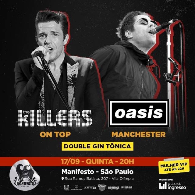 Covers: Oasis e The Killers @ São Paulo - SP