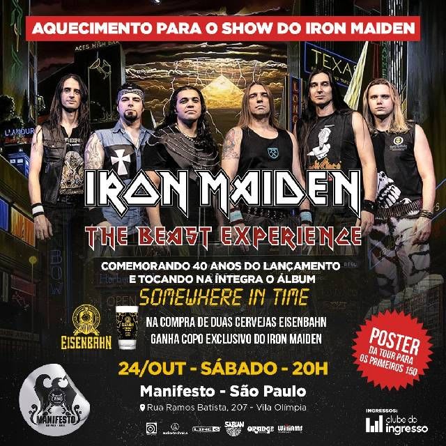 Beast Experience - 40 anos de Somewhere In Time @ São Paulo - SP