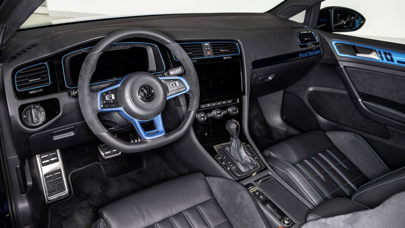 The sports seats are handmade by Volkswagen's subsidiary Sitech.