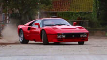 Mystery Ferrari drifting on farm | video Mystery Ferrari drifting on farm | video