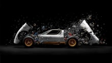 Lamborghini Miura 'blown up' in the name of art Lamborghini Miura 'blown up' in the name of art