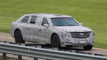 Trump's new presidential limo spied Trump's new presidential limo spied