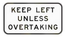 When should I stick to the left on the road? When should I stick to the left on the road?