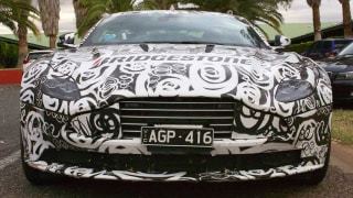 Aston Martin DB11 spied testing in the outback