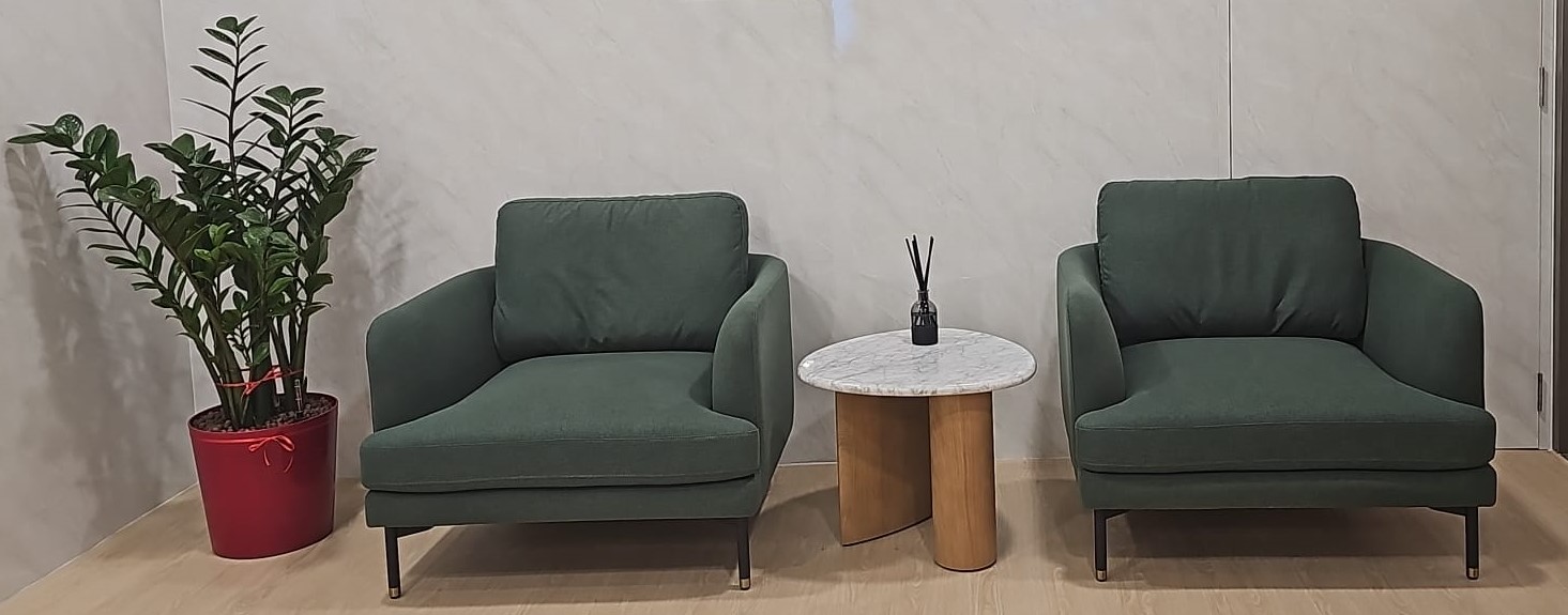 Solid material side table