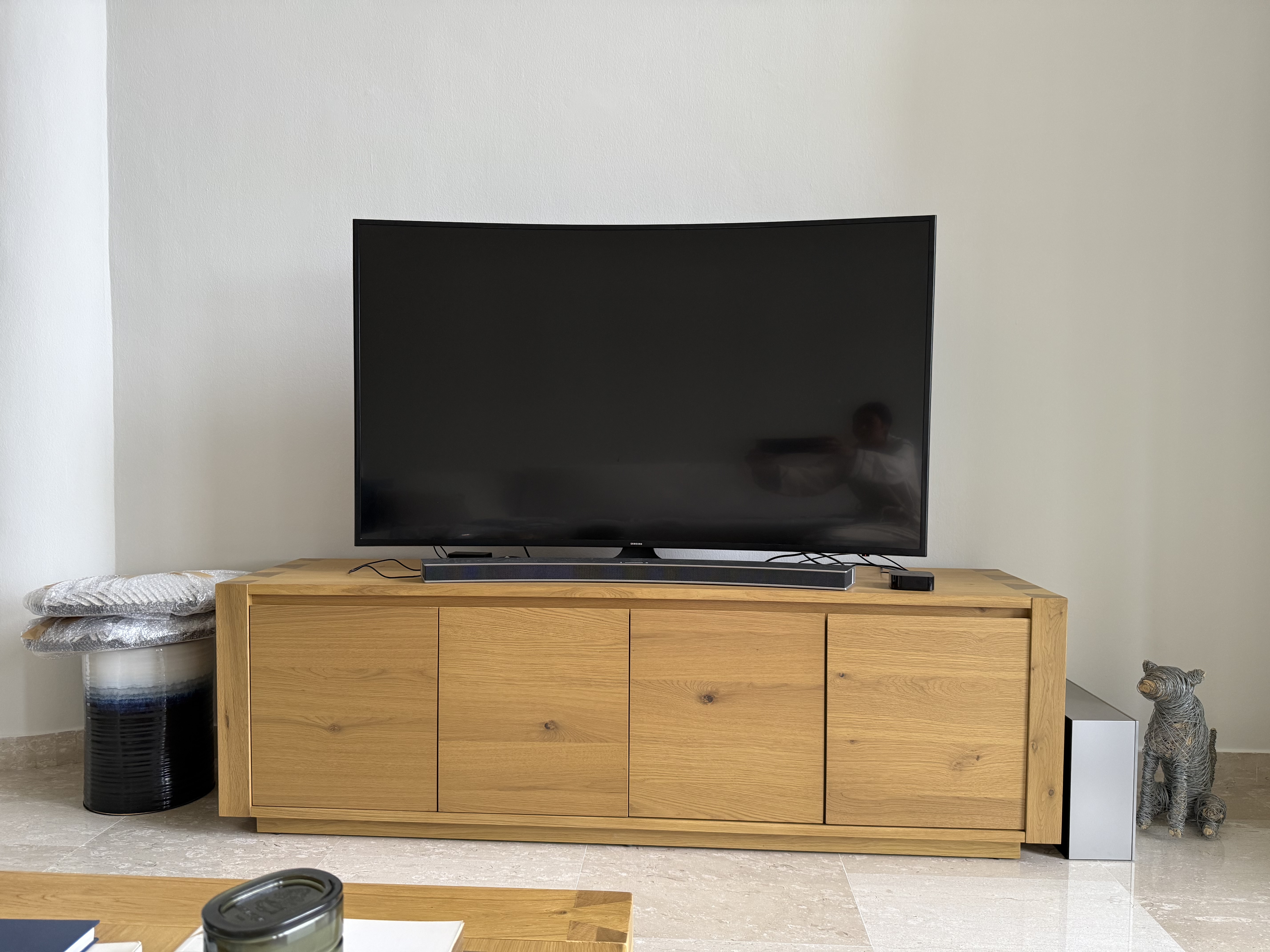 Solid TV console