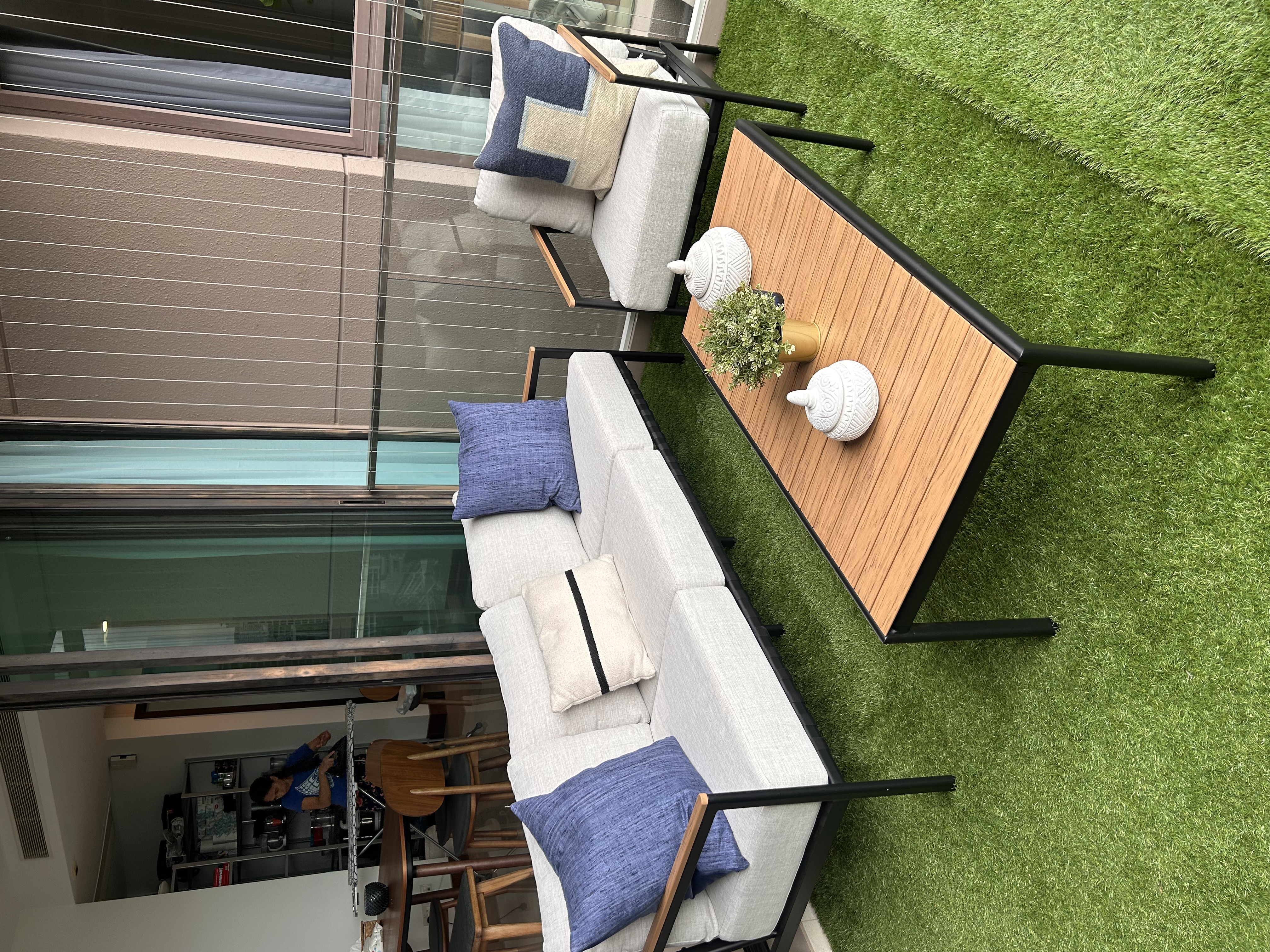 Comfortable and elegant outdoor sofa