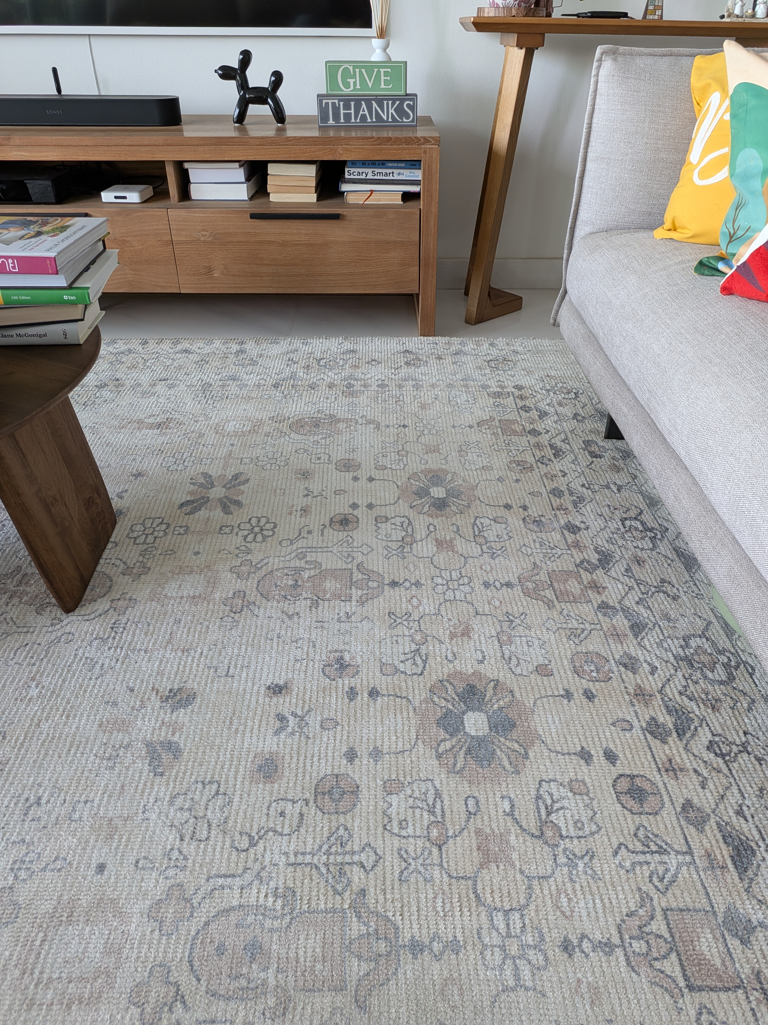 Great carpet purchase, pulls the space together