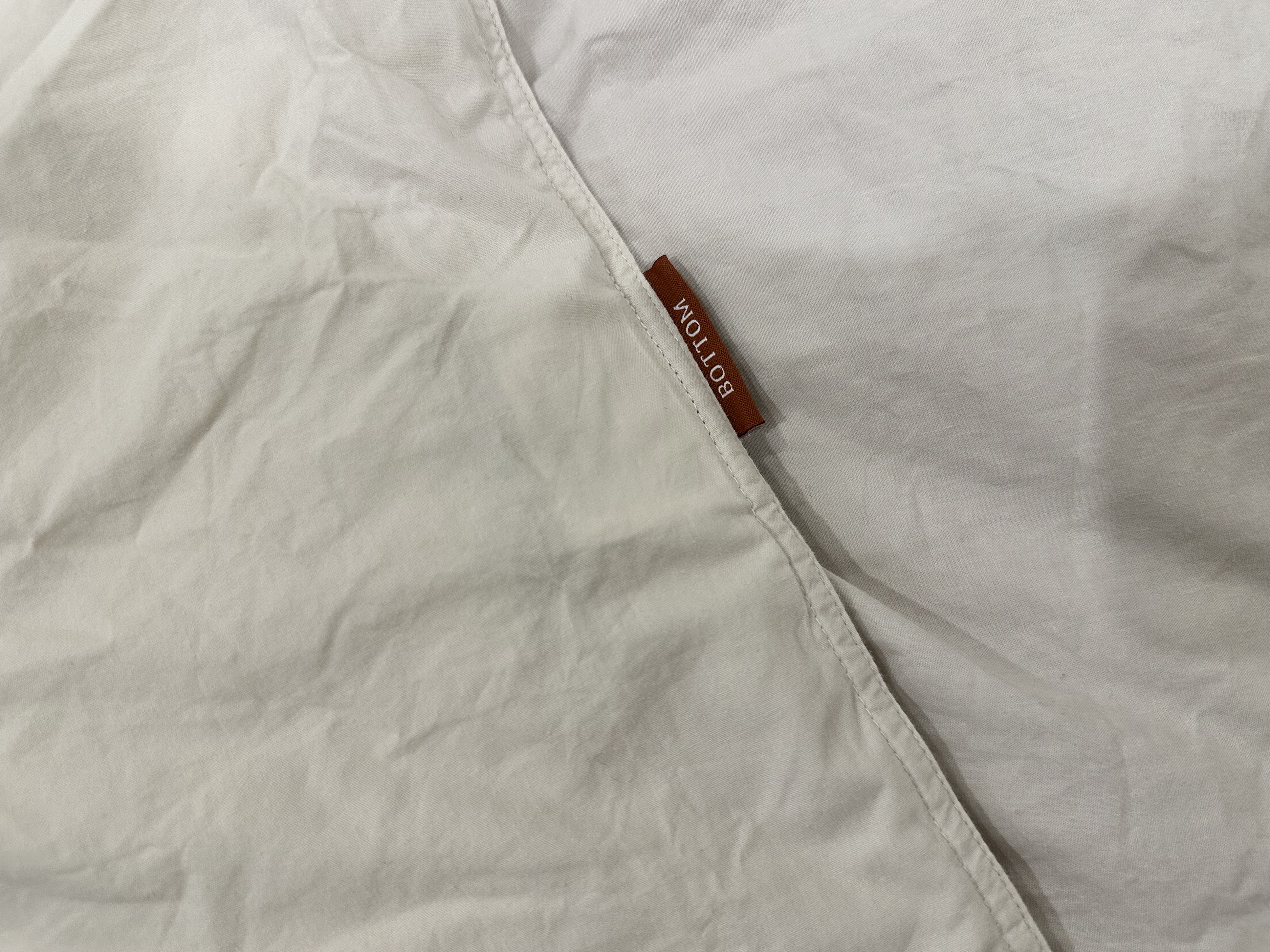 Percale quilt cover in wheat