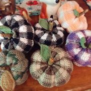 Gingham pumpkins Gingham pumpkins