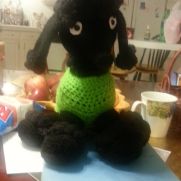 Black poodle Black poodle