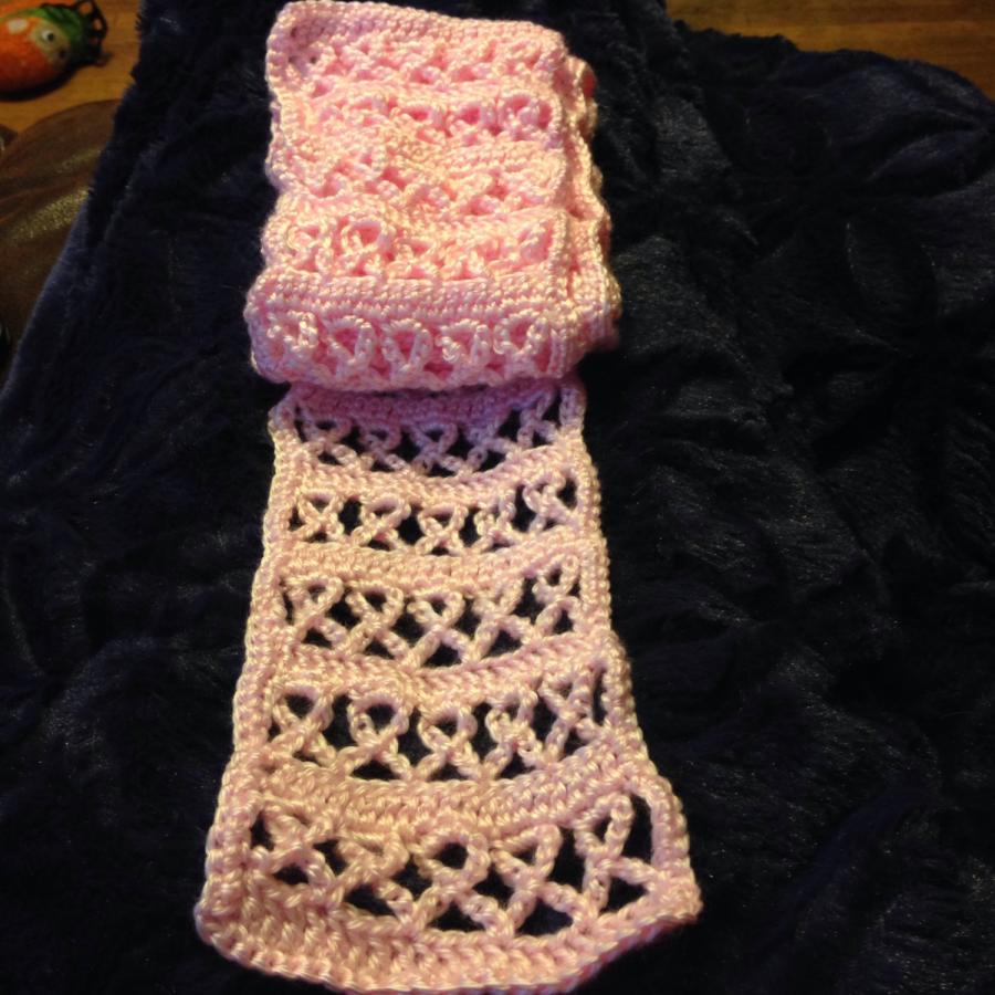 Breast Cancer Scarf - Crochet creation by FashionBomb ...