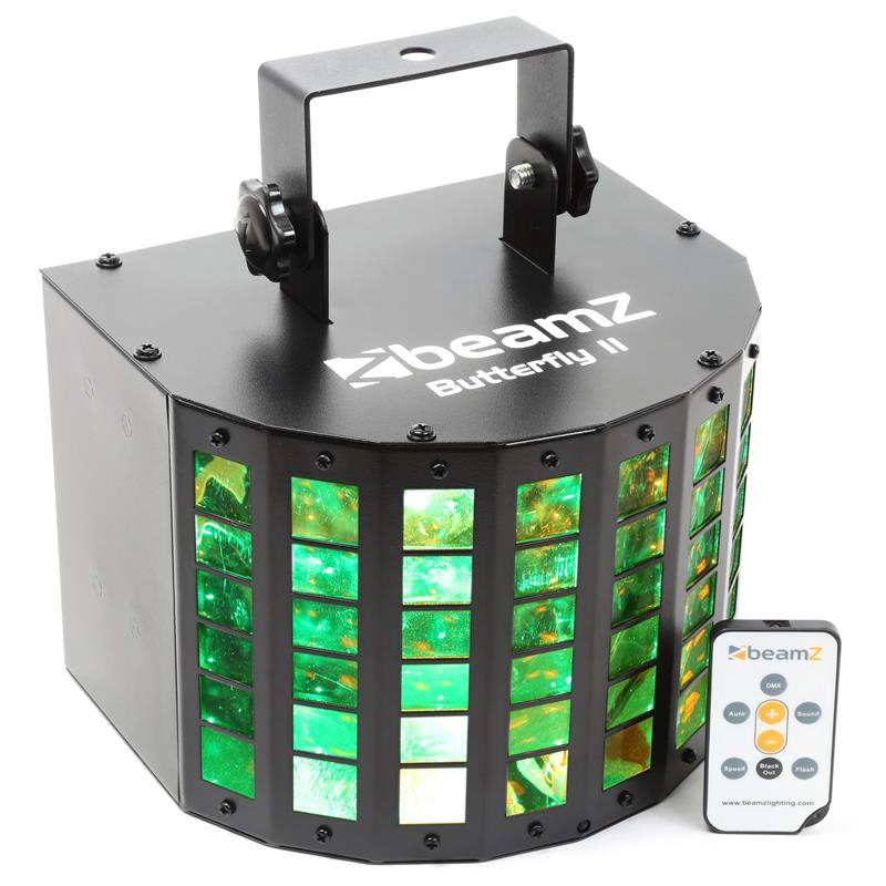 Beamz Butterfly II LED Mini Derby 6x3W, RGBAWP, IR