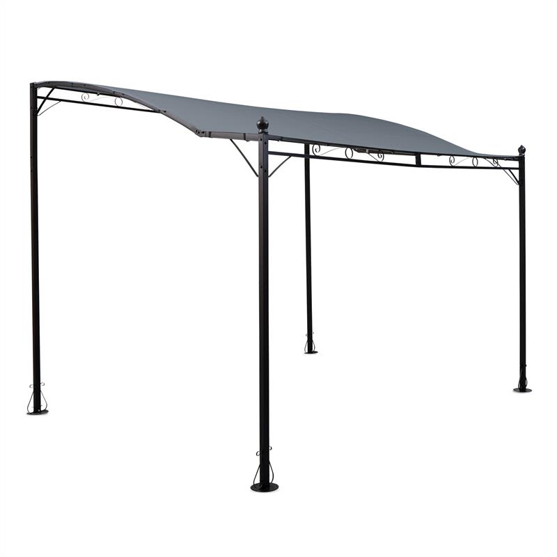 Blumfeldt Allure, pergola, přístřešek, pavilon, 300 x 250 cm, polyester, tmavě šedá