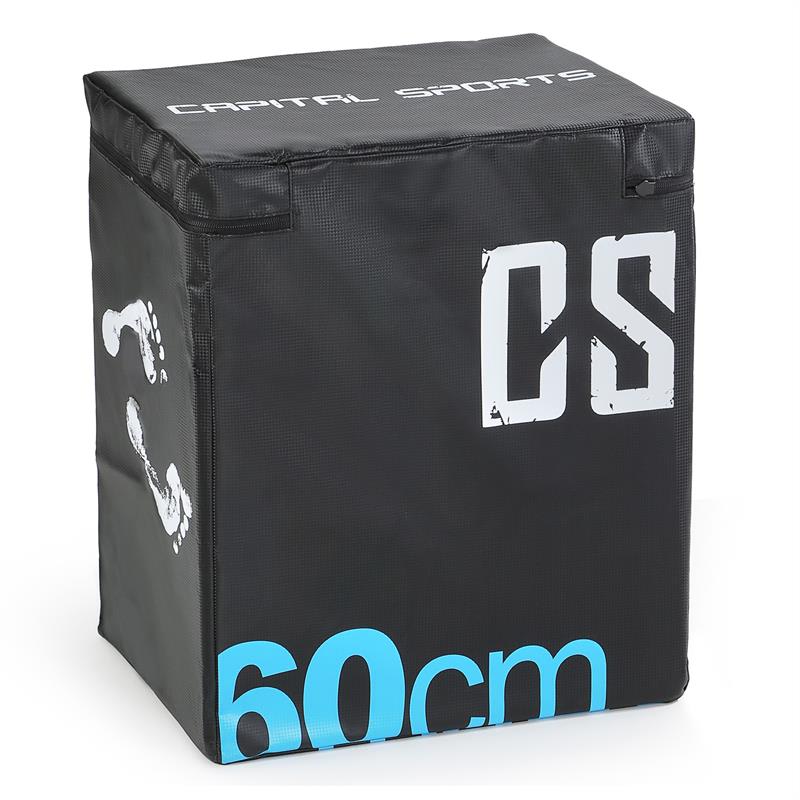 Capital Sports Rooks Soft Jump Box Plyo Box 60x50x30 cm černá barva