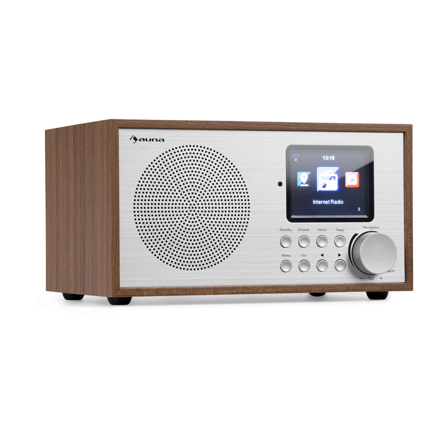 Auna Silver Star Mini, internetové DAB+/FM rádio, WiFi, BT, DAB+/FM, dub