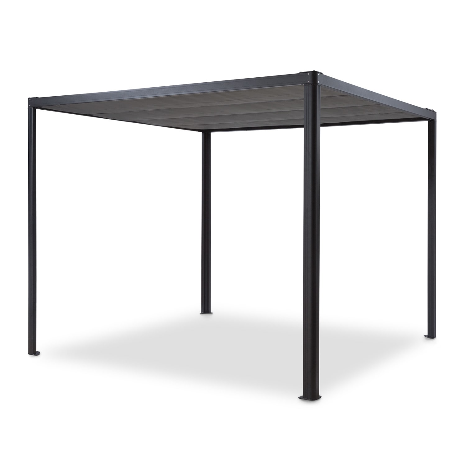 Blumfeldt Pantheon RemoteShade, pergola, motorizovaná strecha, 3 x 3 m, 280 g/m², sivá