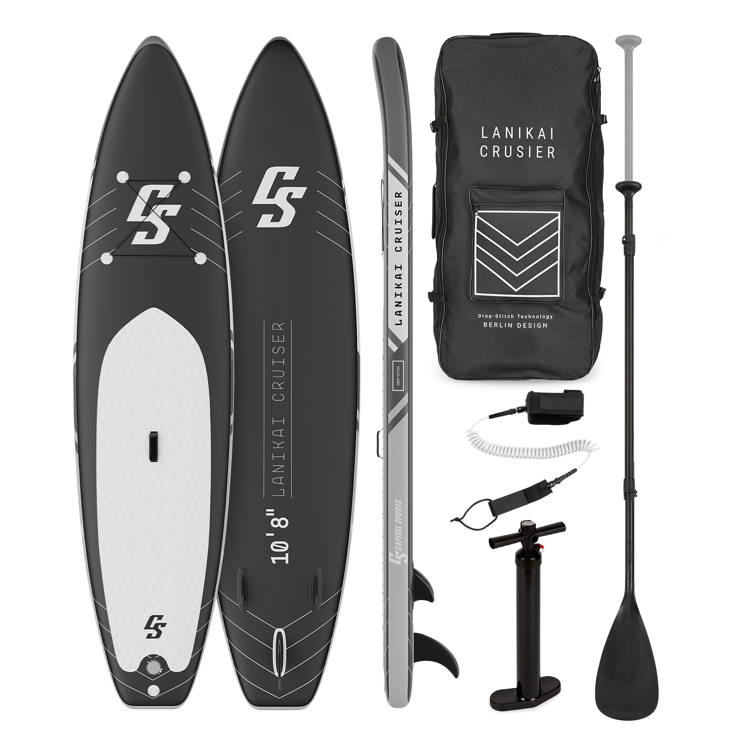 Capital Sports Lanikai Cruiser 10.8, nafukovací paddelboard, souprava se SUP deskou, 330 × 77 × 15