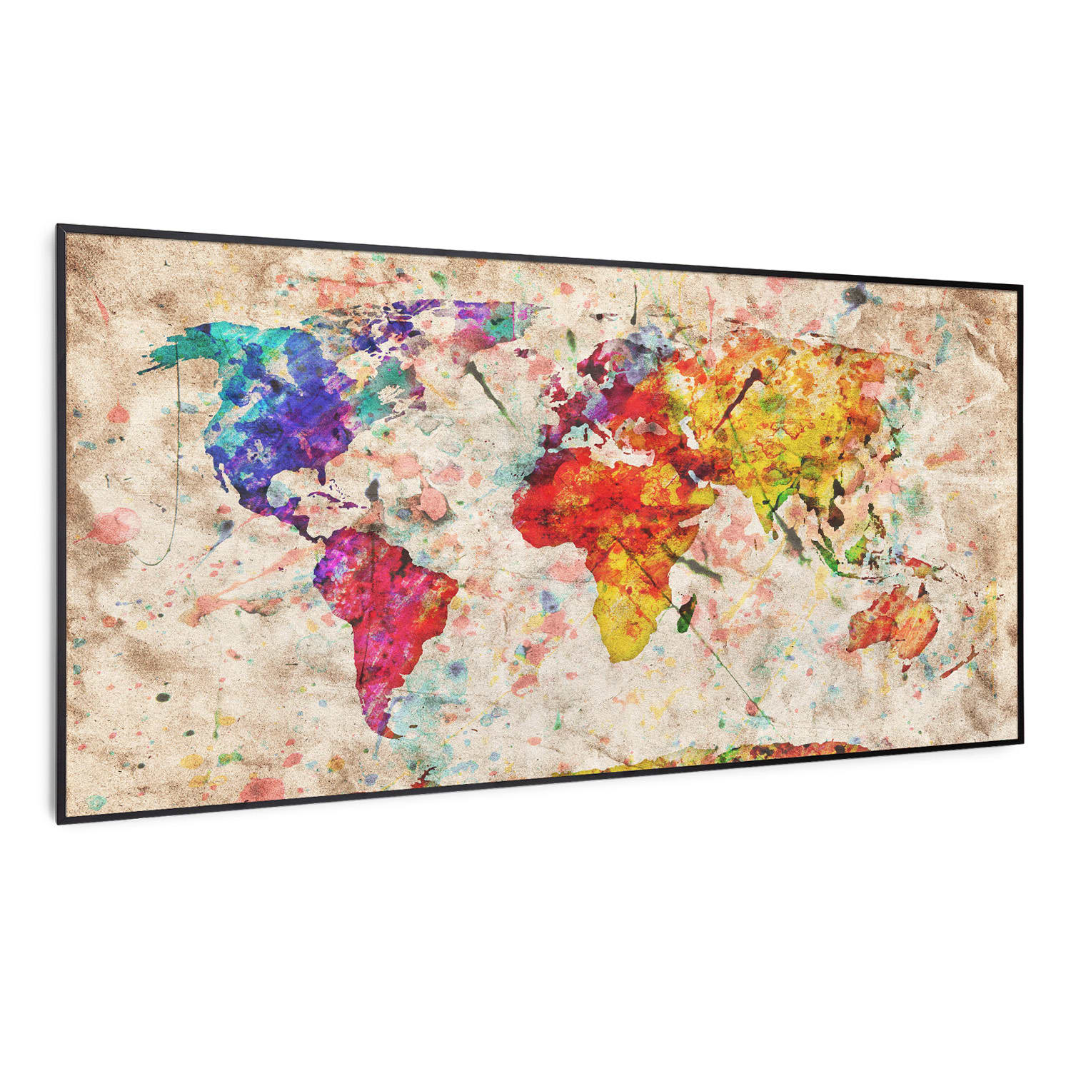 Klarstein Wonderwall Air Art Smart, infračervený ohrievač, 120 x 60 cm, 700 W, farebná mapa
