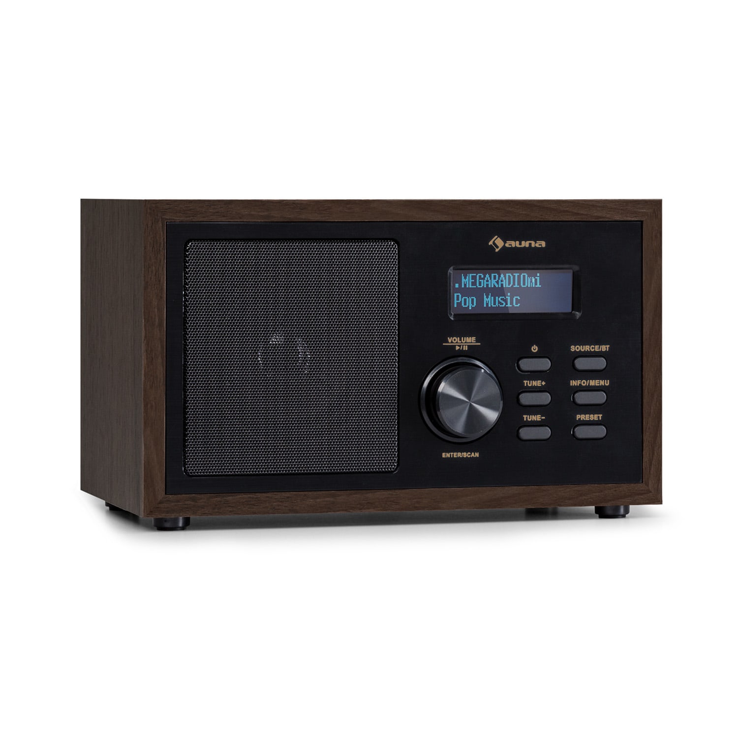 Auna Ambient, DAB+/FM rádio, BT 5.0, AUX-In, LCD displej, Budík s časovačom