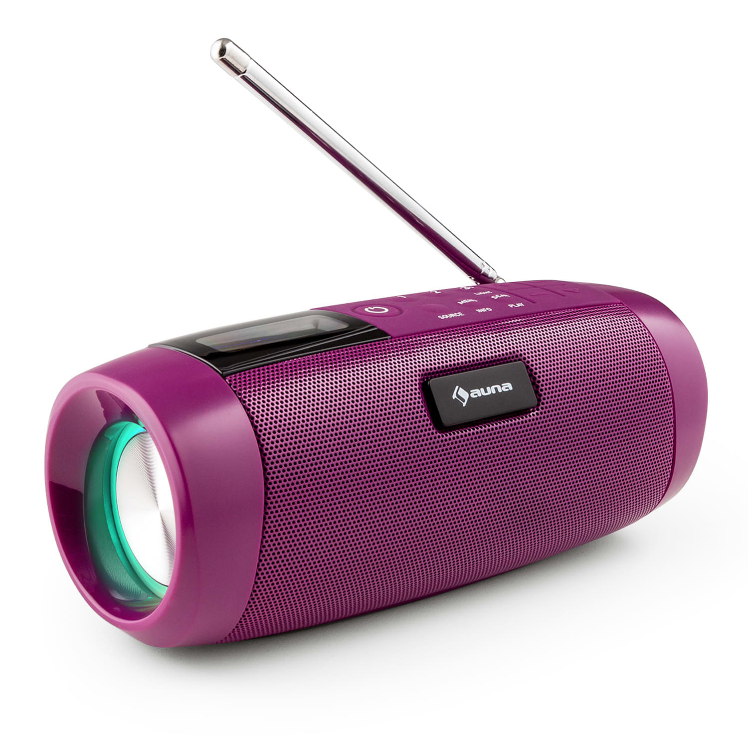 Auna Blaster DAB Radio, prenosný Bluetooth reproduktor, DAB/DAB+/FM, batéria, LCD