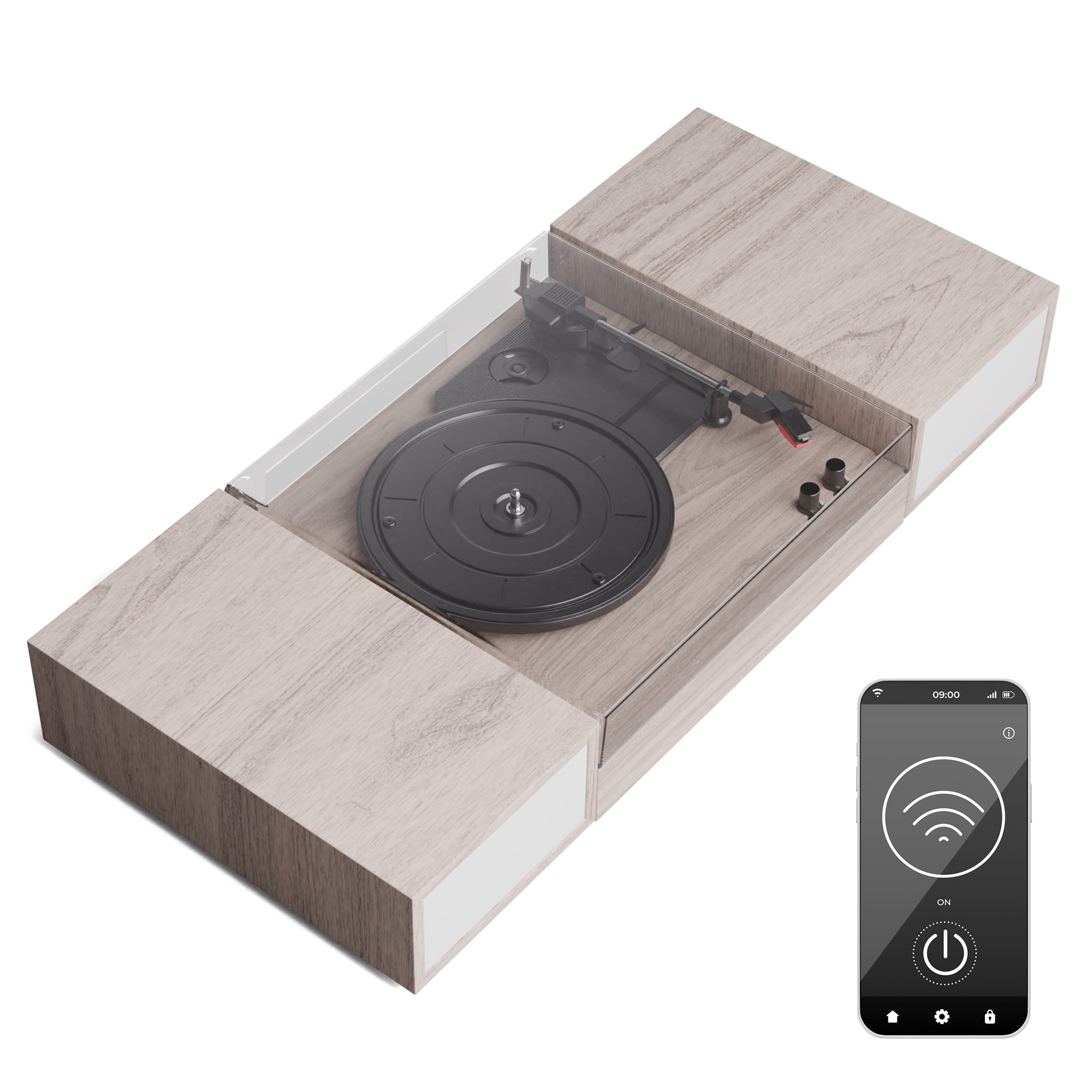 Auna TT-Play 2x10W BT RCA-Out 3-rychlostní gramofon, gramofon, Bluetooth