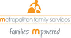 Logo for "Metropolitan Family Services"
