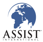 Logo for "ASSIST INTERNATIONAL INC"