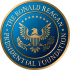 Logo for "THE RONALD REAGAN PRESIDENTIAL FOUNDATION AND INSTITUTE"