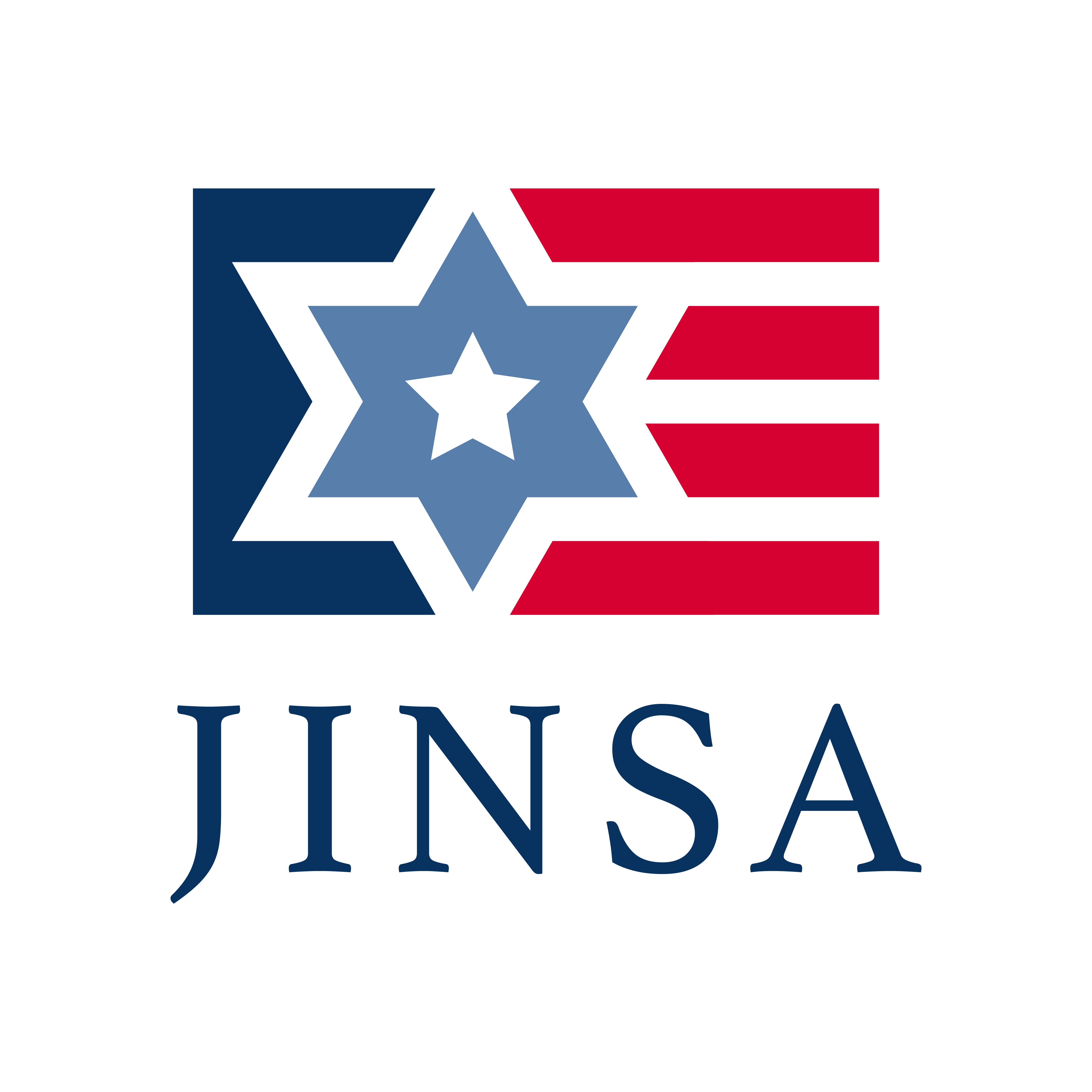 Logo for "Jewish Institute for National Security of America"