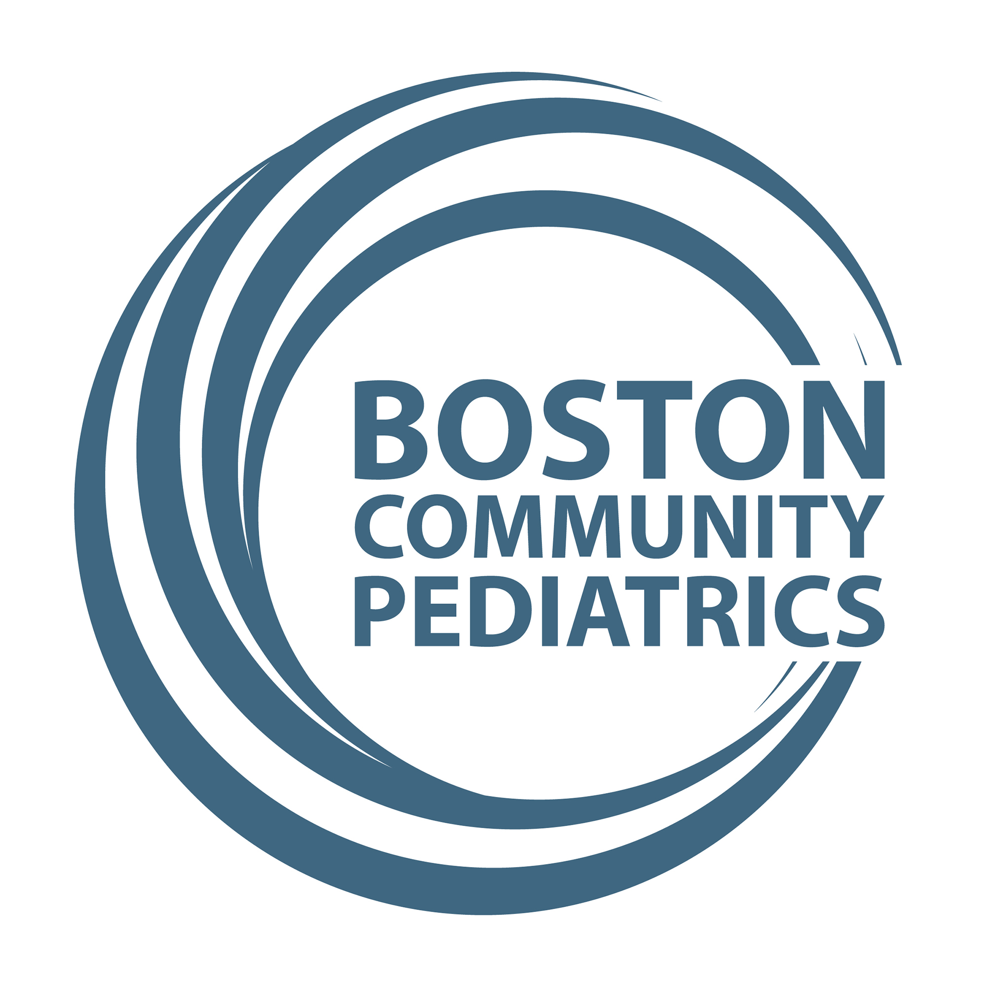 Logo for "Boston Community Pediatrics"