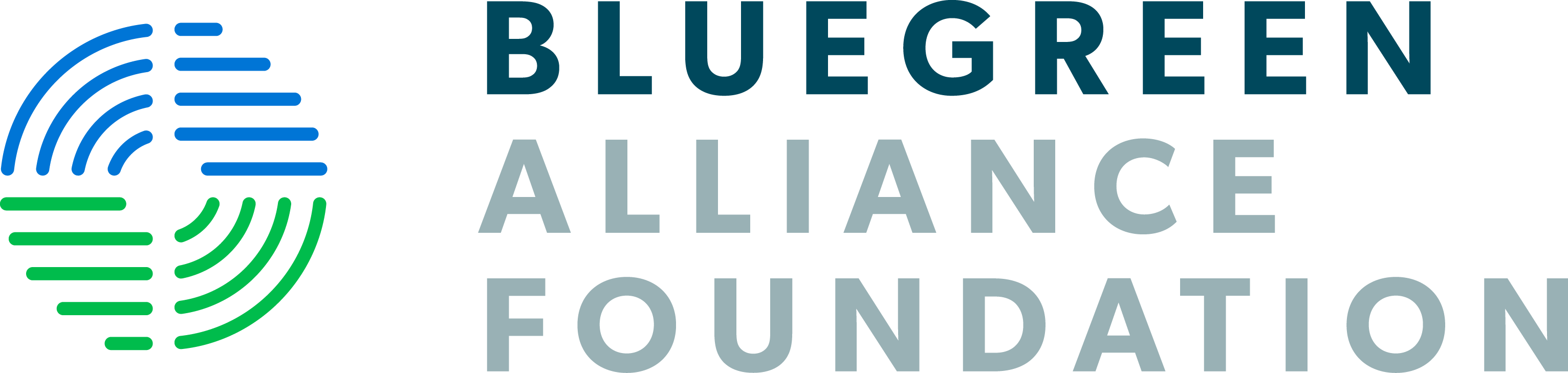 Logo for "BlueGreen Alliance Foundation"