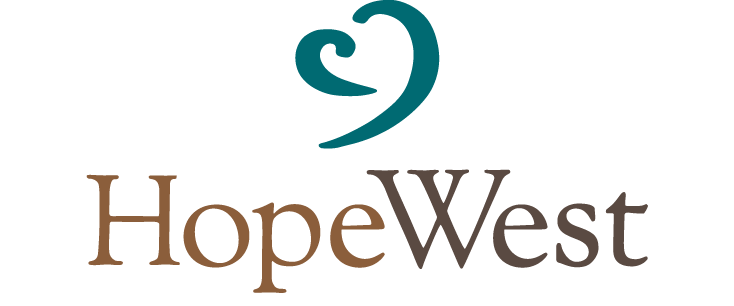 Logo for "HopeWest"