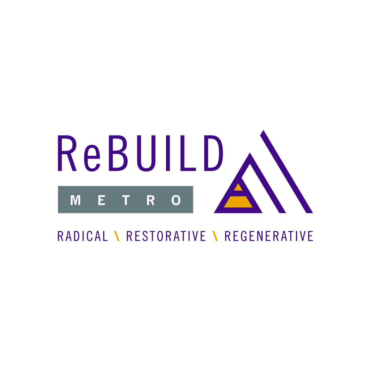 Logo for "REBUILD METRO INC"