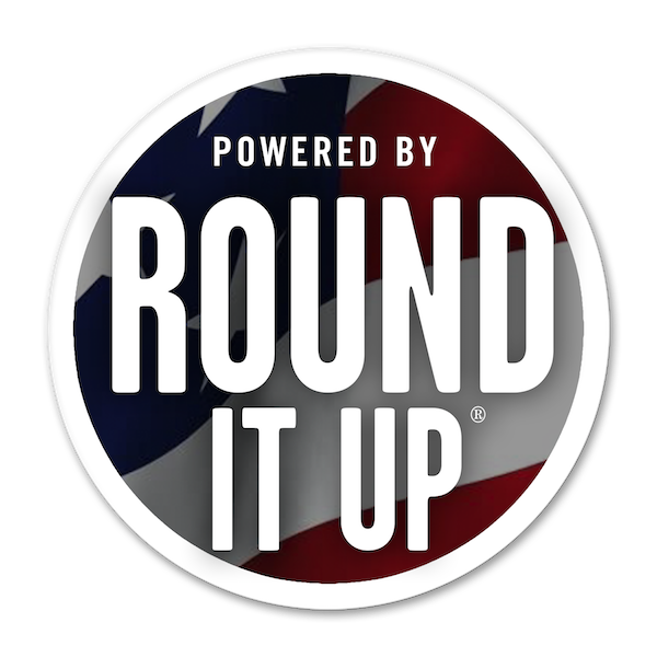 Logo for "ROUND IT UP AMERICA INC"