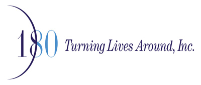 Logo for "180 Turning Lives Around Inc"