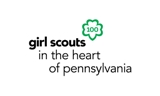Logo for "GIRL SCOUTS IN THE HEART OF PA"