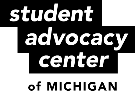 Logo for "STUDENT ADVOCACY CENTER OF MICHIGAN INC"