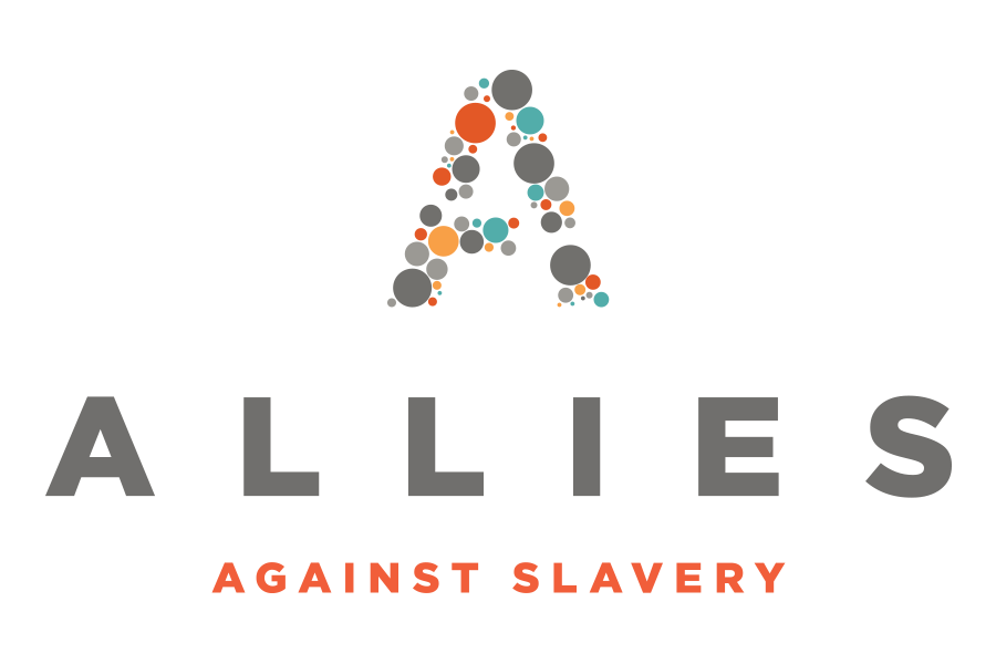 Logo for "ALLIES AGAINST SLAVERY"
