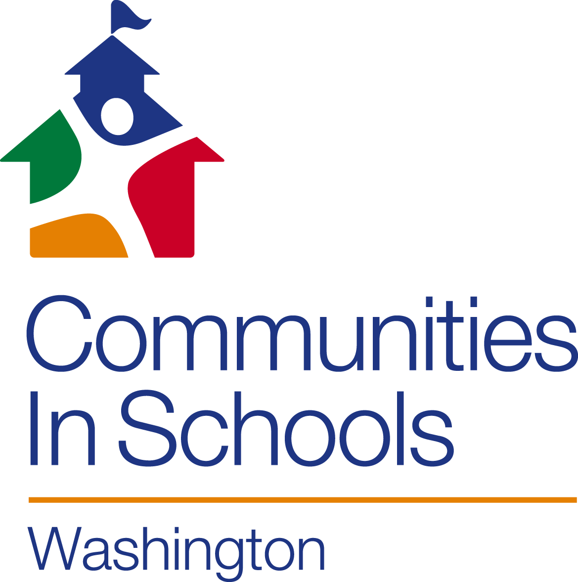 Logo for "COMMUNITIES IN SCHOOLS OF WASHINGTON STATE"