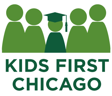 Logo for "KIDS FIRST CHICAGO FOR EDUCATION"