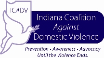 Logo for "INDIANA COALITION AGAINST DOMESTIC VIOLENCE INC"