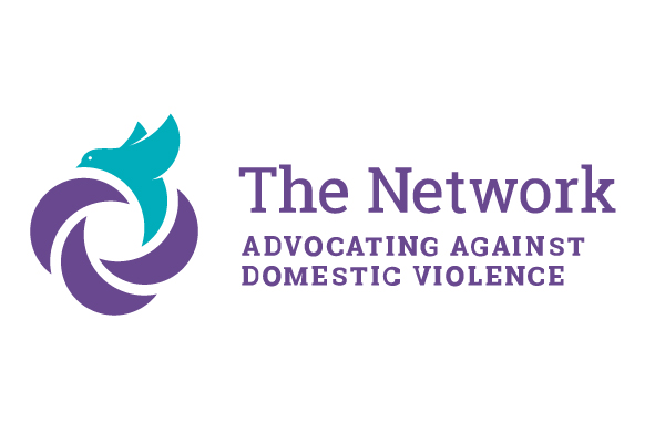 Logo for "THE NETWORK ADVOCATING AGAINST DOMESTIC VIOLENCE"