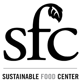 Logo for "SUSTAINABLE FOOD CENTER"