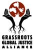 Logo for "GRASSROOTS GLOBAL JUSTICE"