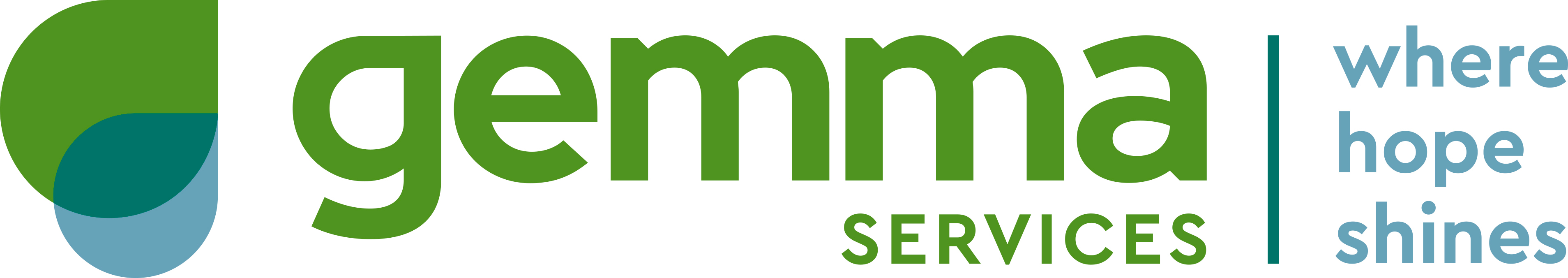 Logo for "GEMMA SERVICES"