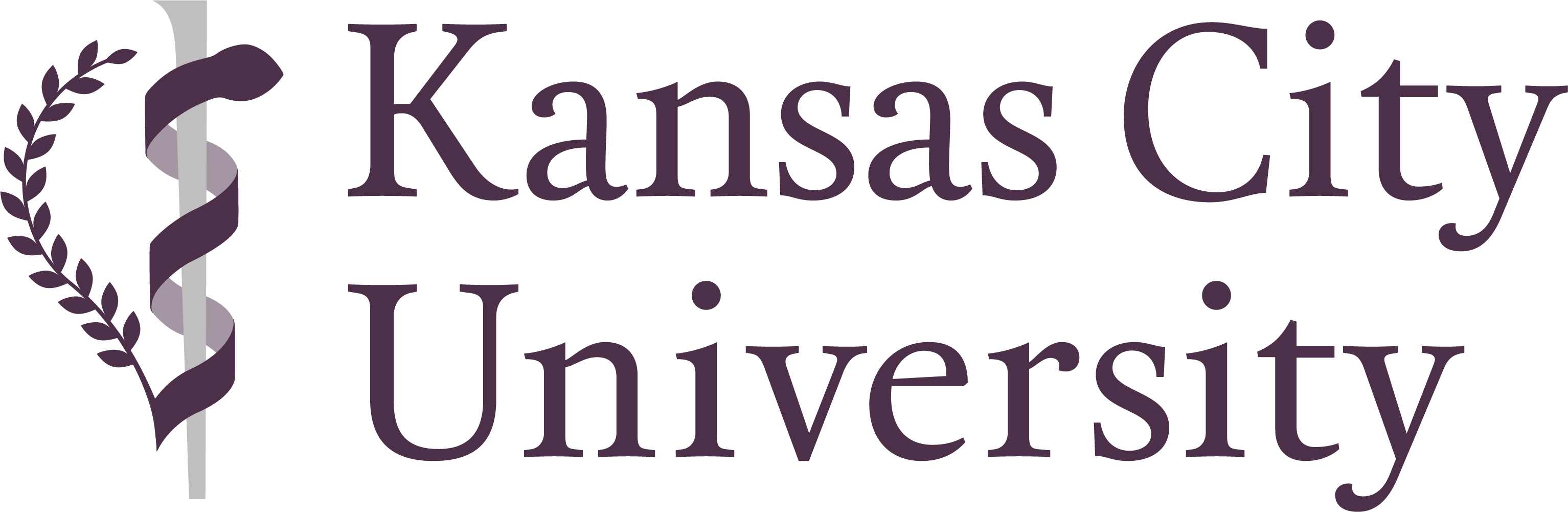 Logo for "Kansas City University"