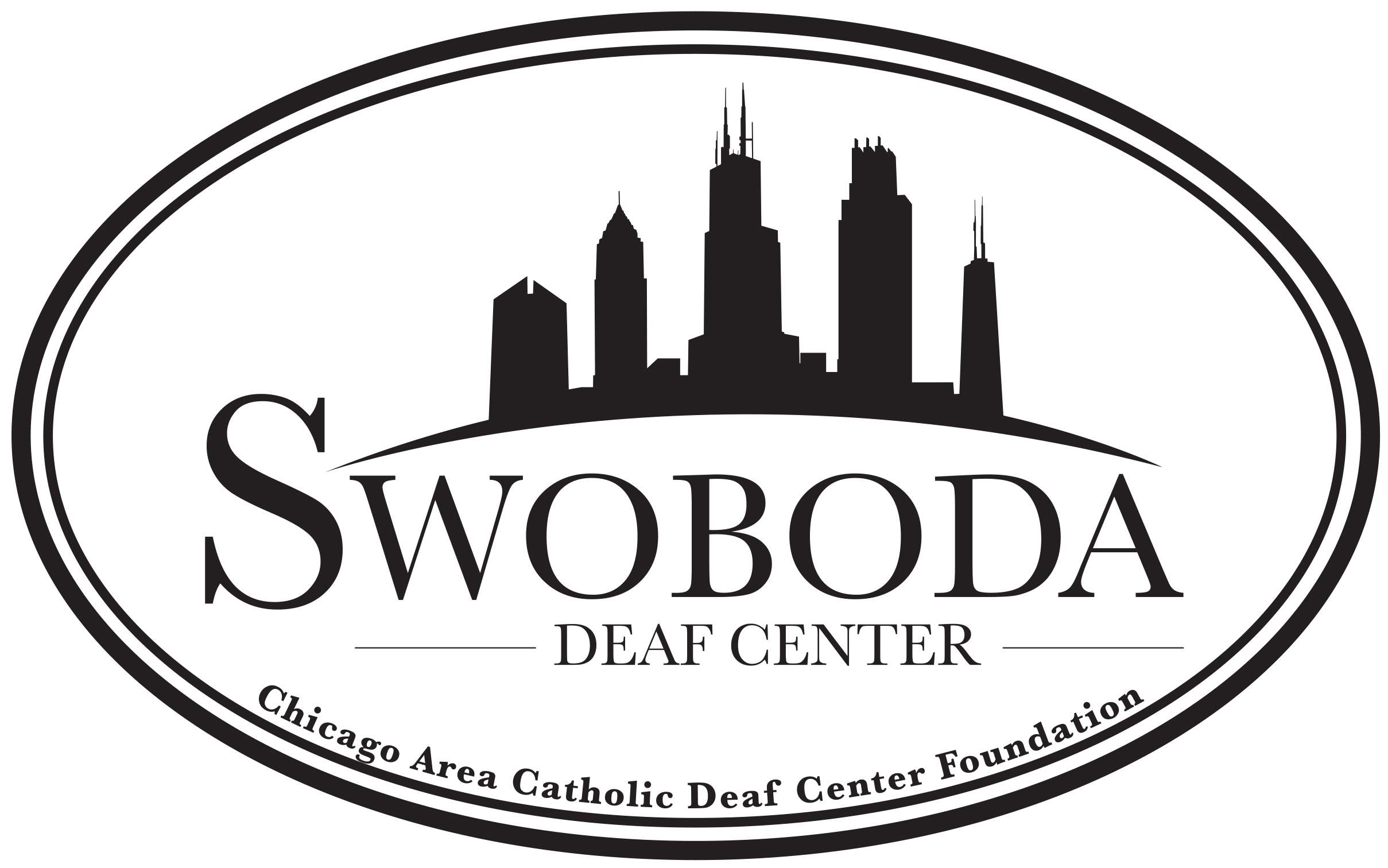 Logo for "CHICAGO AREA DEAF CENTER FOUNDATION"