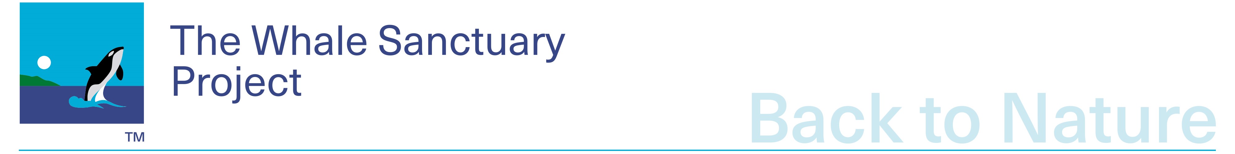 Logo for "THE WHALE SANCTUARY PROJECT"