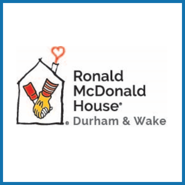 Logo for "RONALD MCDONALD HOUSE CHARITIES OF THE TRIANGLE"